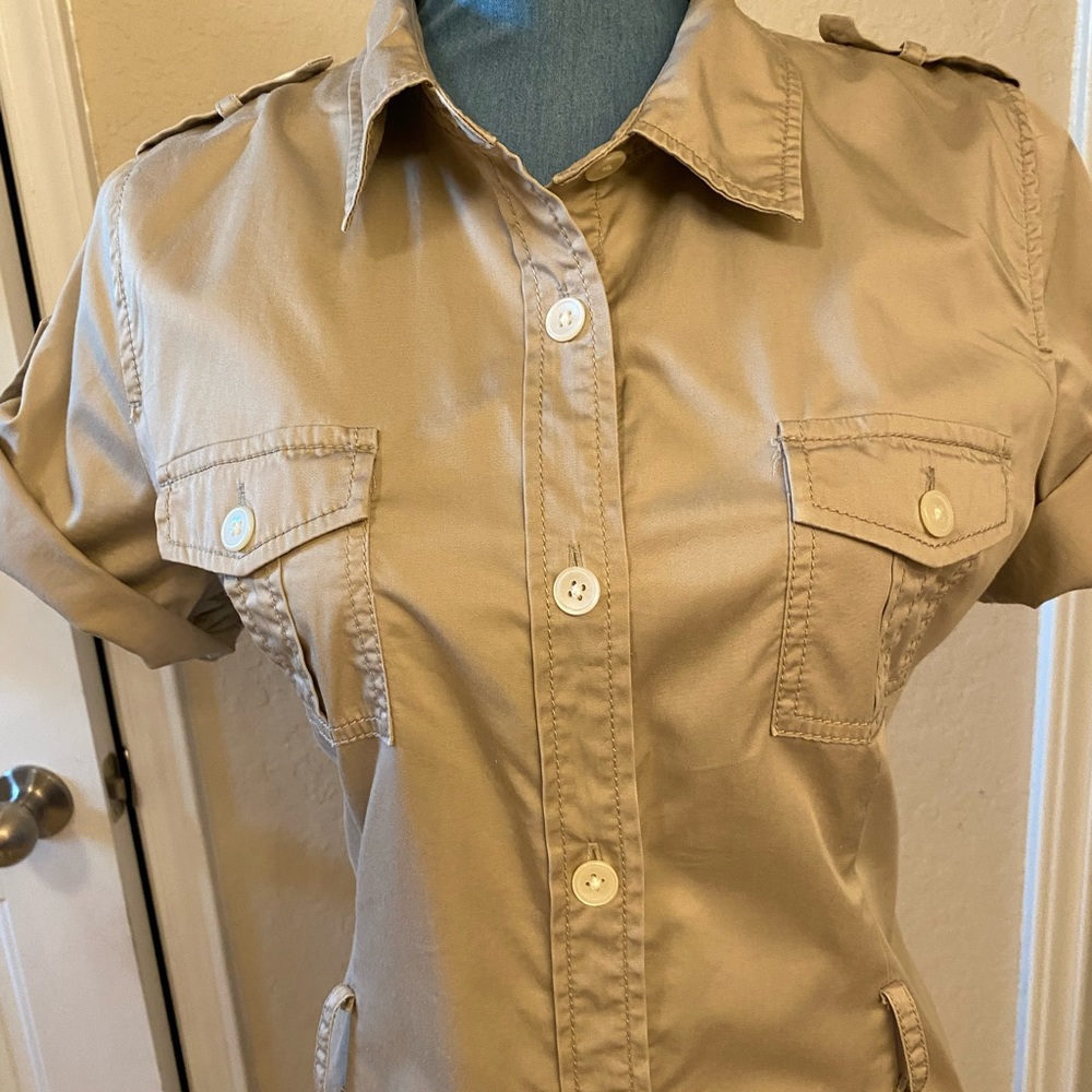 Calvin Klein khaki Military Style Dress